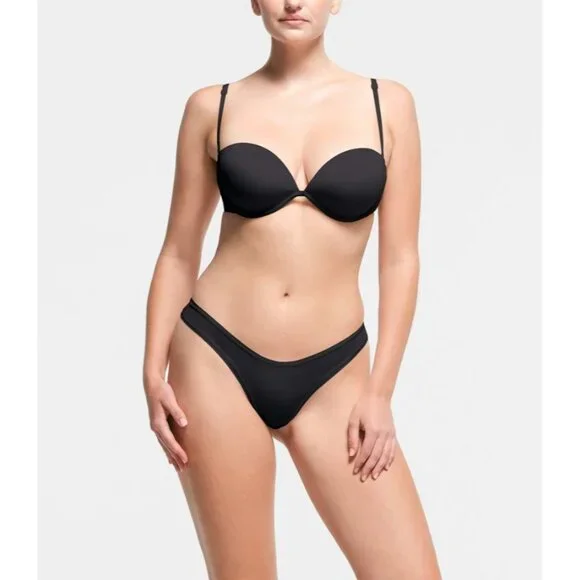 SKIMS Multi-Way Bra Underwire Bra Onyx Size 34D NWT - Picture 2 of 11